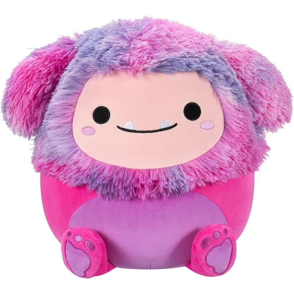 Squishmallows Official Kellytoy Plush 8" Woxie the Purple Bigfoot Plush NWT